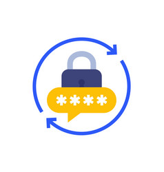 Password Reset Icon Flat Design