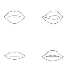 Lips Icon Or Logo Isolated Sign Symbol