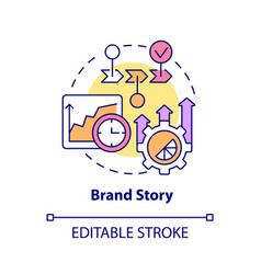 Brand Story Concept Icon