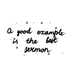 A Good Example Is Best Sermon Phrase