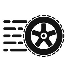 Fast Sport Tyre Icon Simple Velocity Race