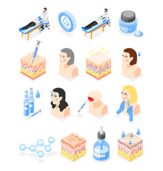 Hyaluronic Acid Icon Set