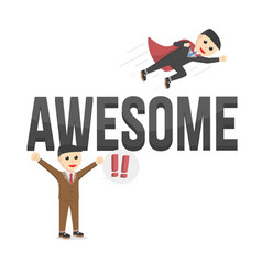 Business Awesome Design Character On White