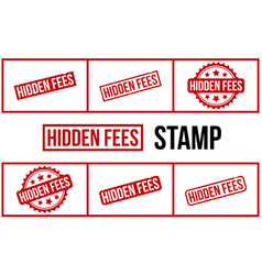 Hidden Fees Rubber Stamp Set