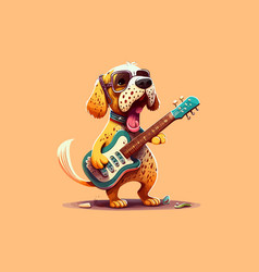 Dog Playing Guitar