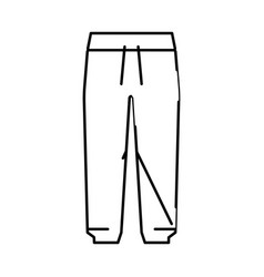 Joggers Pants Clothes Line Icon