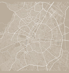 Map Of Konya Turkey Urban City Road Art