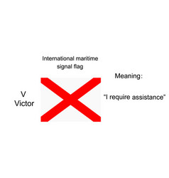 Maritime Signal Flag Victor