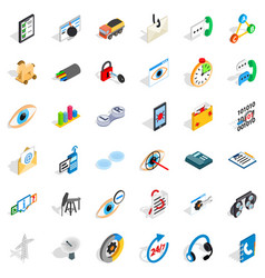 Backbone Icons Set Isometric Style