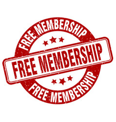 Free Membership Stamp Label Round