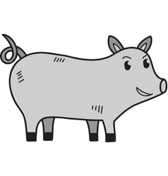 Hand Drawn Cute Pig