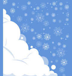 Snowfall With Sky Christmas And Happy New Year