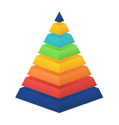 3d Pyramid Infographic Business Progress