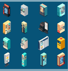 Vending Machine Isometric Icons