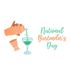 National Bartender Day Holiday Concept