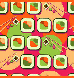 Seamless Pattern With Salmon Fillet Red Flesh