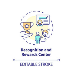 Thin Line Colorful Recognition And Rewards Center