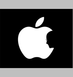 Apple Brand Logo Phone Symbol With Steve Jobs Face