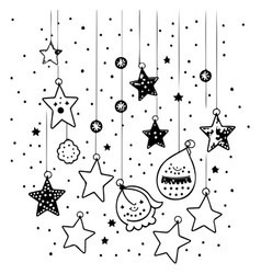 Doodle Kids Christmas Ornament Star Sketch Draw