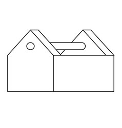 Empty Toolbox Icon Flat Of Work Tool