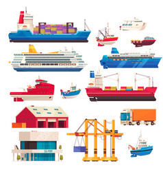 Port Ships Set