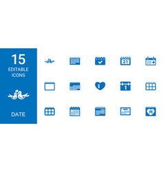 15 Date Icons