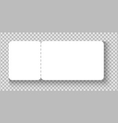 Blank Event Ticket Or Flyer Mockup White Paper