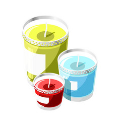 Candles Isometric