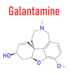 Galantamine Alkaloid Molecule Skeletal Formula