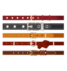 Leather Belts Or Straps With Metal Buckles