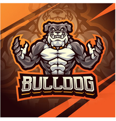 Bulldog Fighter Mascot Logo Design