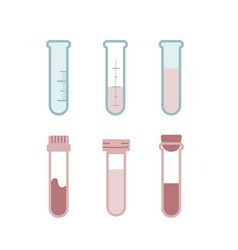 Set Of Isolated Test Tubes