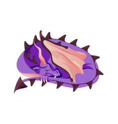 Sleeping Dragon With Tail And Wings Fairy Monster