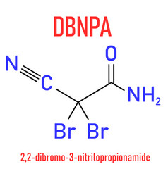 Dbnpa Biocide Molecule Skeletal Formula