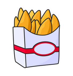 Chicken Strips Iconcolor Icon Isolated