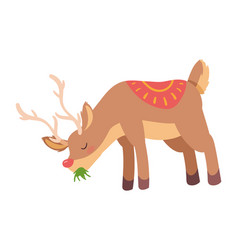 Christmas Deer Eating