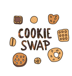 Cookie Swap Lettering Concept Design