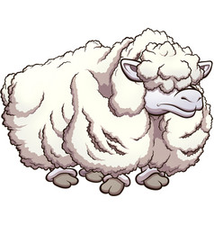 Hairy Cartoon Sheep