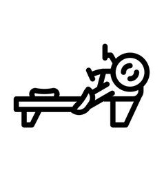 Rowing Machine Line Icon