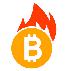 Burn Bitcoin Icon