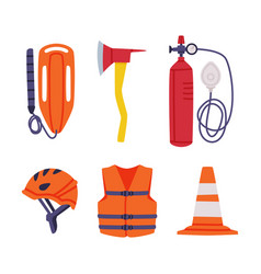 Emergency Equipment With Helmet Jacket Gas