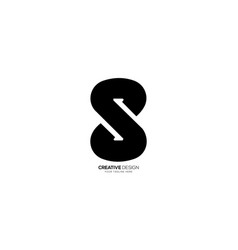 Letter S Modern Bold Shape Creative Stylish