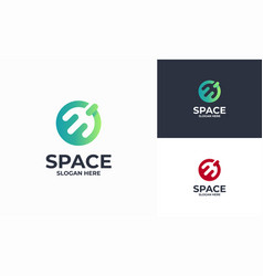 Planet Logo Design Template Concept Space