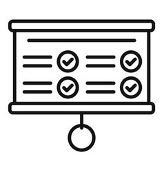 Task Schedule Banner Icon Outline Person