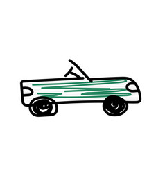 Cabriolet Classic Car - Kids Drawing Cartoon