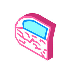 Car Door Damaged Paint Isometric Icon