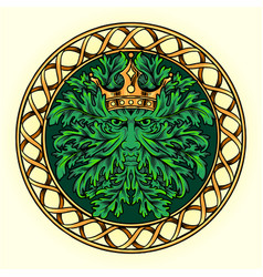 Crown Weed Leaf Mandala Ornament