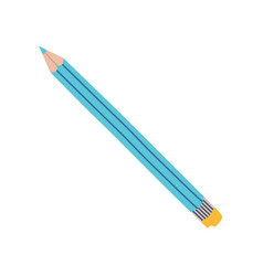 Cute Hand Drawn Pencil With Eraser In Cartoon