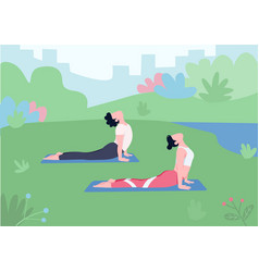 Outdoor Yoga Flat Color