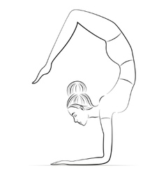 Yoga In The Scorpion Pose